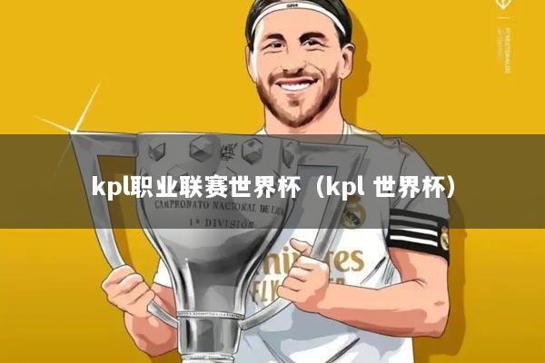 kpl职业联赛世界杯（kpl 世界杯）
