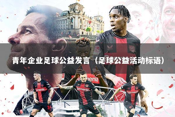 青年企业足球公益发言（足球公益活动标语）