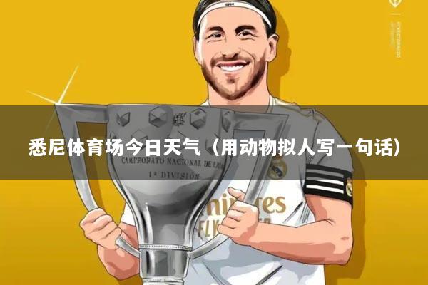 悉尼体育场今日天气（用动物拟人写一句话）